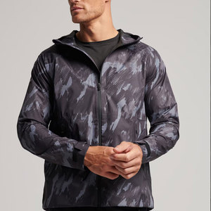 Chaqueta de Senderismo con Capucha para Hombre BIG TEN APPAREL, Cortavientos, Reversible, Transpirable, con Cierre de Cremallera, Estilo Deportivo, Invierno, Corte Ajustado, Poliéster - Product Image 1