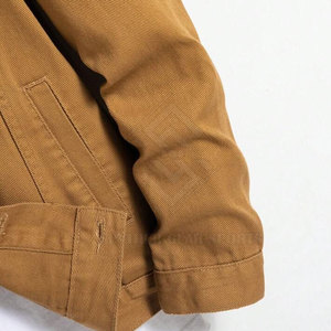 Chaqueta de Mezclilla para Hombre, 100% Algodón, con Cuello Alto y Logotipo Personalizado Impreso en la Parte Delantera, Tallas Grandes, Chaqueta de Invierno, Precio Bajo, Alta Calidad - Product Image 5