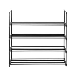 Scarpiera Moderna a 4 Ripiani per Camera da Letto, Ingresso, Corridoio, Armadio - Colore Nero - Product Image 2