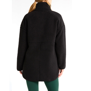 Chaqueta de Forro Polar Sherpa para Mujer, con Cierre Completo, Cálida, para Senderismo al Aire Libre, Abrigo de Invierno Tipo Teddy, Ropa Deportiva Informal, Venta al Por Mayor Personalizada - Product Image 4
