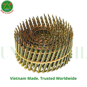 Industrial 1-1/4" X 0.083 Pallet Wire Coil <b>Nails</b> 14000pcs Zinc Yellow-Chromate Plated Screw/Ring/Smooth Shank Factory Price - Product Image 3