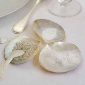 Juego de platos y cucharas de nácar Supreme Elegance, juego de caviar para joyería, aperitivos, postres, decoraciones, de Vietnam. - Product Image 4