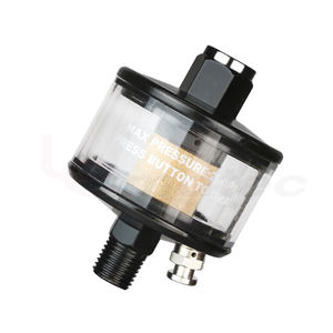 Filtre à air en ligne en aluminium 1/4 pouce, séparateur d'humidité, vanne de vidange d'eau, OEM, garantie 1 an, LEMATEC AI-304, outils pneumatiques/pulvérisation - Product Image 1