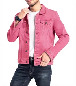 Men's Casual Motorcycle <b>Jacket</b> Standard Thickness Coated Stand Collar Waterproof Windproof <b>Denim</b> Plain Dyed Front Logo Autumn - Product Image 2