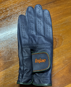 Gants de golf bleu marine avec logo personnalisé, en cuir Cabretta véritable de qualité supérieure, respirants, fabricant OEM ODM - Product Image 2