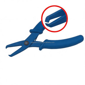 Cortadores de extremos de cuentas de 130 mm con mango cómodo, herramienta de corte de precisión para joyería, para trabajar con cuentas y alambres, color rojo - Product Image 4