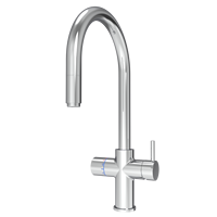 Robinet intelligent F202-C-BK manuel 5 voies à économie d'énergie pour évier, eau potable, cuisine, fonctionnement facile, lumière bleue, usage commercial/domestique