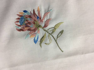 Serviettes de cocktail en coton/lin brodées du Vietnam avec design personnalisé pour les fêtes, haute qualité VNAP CN009 - Product Image 5