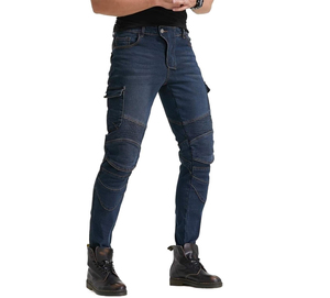 Pantalones vaqueros de mezclilla para hombre al por mayor, estilo streetwear, lavados y desgastados, casuales, holgados, unisex, de talla grande - Product Image 3