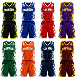Custom Basketball Training Set Team Practice Jersey Shorts Uniform Quick Dry Sublimated OEM ODM Manufacturer 100% <b>Polyester</b> - Product Image 2
