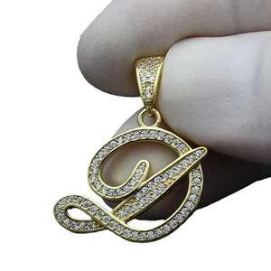 Exclusivo Colgante con Letra D, Colgante de Diamante Moissanite sin Cadena, Plata de Ley 925, Regalo de Cumpleaños - Product Image 6