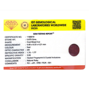 3.35 Carat Natural Ruby Loose Gemstone Oval Cut Faceted for Fine Jewelry - Product Image 4
