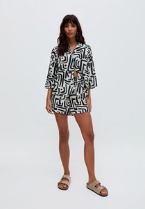 Printed Cotton Casual Women's Co-Ord Set with Short Sleeves and Breathable Fabric - Product Image 4