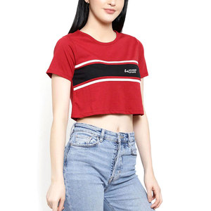 Apparel Clothing New Style Women's T-Shirts <b>Top</b> Selling Half Sleeve Custom Embroidery Logo Women T-Shirts - Product Image 3