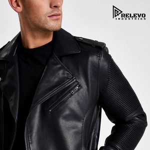 Chaqueta Acolchada de Cuero Genuino para Hombre, Estilo Urbano, Ecológica, Venta al por Mayor en EE. UU., Proveedor Directo de Fábrica OEM - Product Image 4