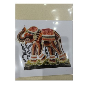 Sculpture en cuir de vache sculpté à la main, légère, de fabrication thaïlandaise, 0,3 kg, pour la décoration de la maison, cadeau - Product Image 6