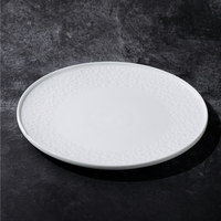 Assiette plate en céramique ST Modern Concept, vaisselle de restaurant unique en grès, pour servir des fruits et des collations, pour la table à manger