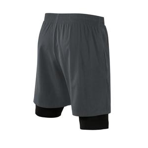 Men's Gym Shorts Polyester/Nylon Drawstring Quick Dry Double <b>Layer</b> High Stretch <b>Mid</b> Breathable Waterproof Basketball Running - Product Image 5
