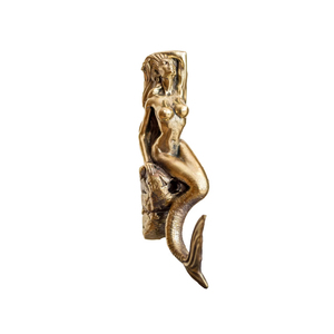 Cast Brass Mermaid Shape Gold Color Hooks Luxury Style <b>Wall</b> Decor Coat And <b>Clothes</b> hanger Metal Hooks Set Home Decoration - Product Image 3