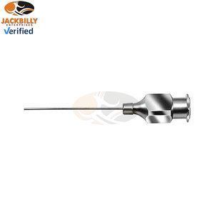 Canule lacrymale en acier inoxydable de haute qualité avec embout arrondi pour des procédures d'irrigation ophtalmique précises et sûres - Product Image 6