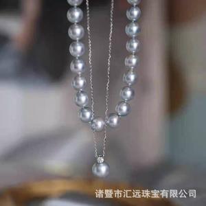 จี้ไข่มุกน้ำทะเลแท้ขนาด 8.5-9 มม. พร้อมสร้อยคอเงินแท้ S925 - Product Image 3