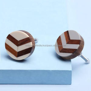 Perillas de madera de alta calidad de lujo y artesanía y hogar de acacia y tirador de gabinete Perillas de madera más vendidas - Product Image 1