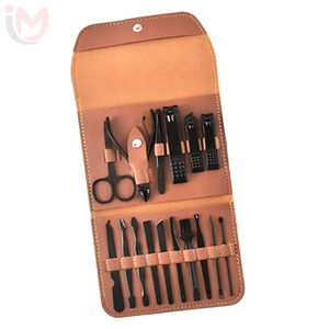 Kit de manucure classique en cuir 7 en 1, ensemble d'outils portables pour adultes - Product Image 1
