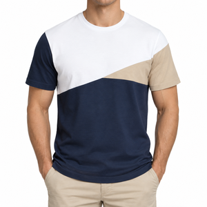 T-shirt pour homme, couleur personnalisée, tissu en molleton 100% coton, 220g, coupe classique pour adulte, écologique, respirant, séchage rapide - Product Image 2