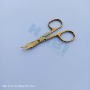 Professional Essential Cut <b>Cuticle</b> Scisors Manufaturer Plasma Gold Color Maniure <b>Cuticle</b> <b>Scissor</b> Suppliers Sharp Blade Beauty - Product Image 5