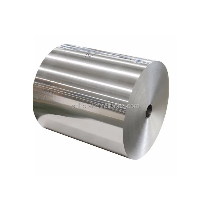 Food Grade 8011o aluminium Foil gulungan Jumbo 11mic ketebalan 20mic 290mm 295mm lebar aluminium Foil ekspor ke India