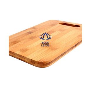 [BEST SELLER] Planche à découper ronde en bambou pour hacher les herbes, les légumes, la viande et plus encore - Réutilisable, passe au lave-vaisselle, Vietnam - Product Image 1