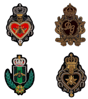 Applique décorative de luxe Crown Bee faite à la main, indienne, en fil 3D en relief, écologique, lavable, résistante à l'eau, personnalisable, à coudre