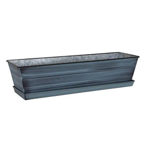 Pots à fleurs carrés en fer galvanisé - Légers et durables, design classique pour les jardins, les pépinières, la production florale - Product Image 6