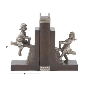 Premium Handmade Gravure Printed Metal <b>Book</b> Stand Elegant Reading Rack <b>Study</b> Rooms Vintage Gold-Plated Aluminium Figurine - Product Image 5