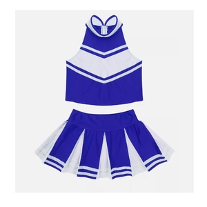 Uniforme de pom-pom girl élégant pour filles avec logo personnalisé, tenue en tissu respirant pour les événements scolaires, les spectacles et les célébrations - Product Image 2