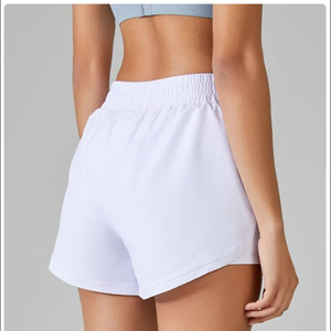 Shorts Bermuda pour femmes 100% coton, séchage rapide, respirant, imperméable, décontracté, coupe régulière, taille élastique, impression de logo - Product Image 6