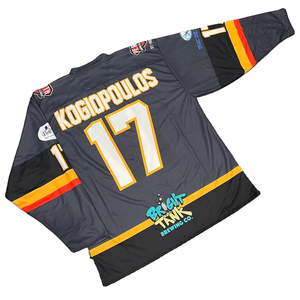Camiseta de Hockey sobre Hielo para Hombre de los Vancouver Canucks, Apliques de Tela, Blanco, Azul y Verde, Manga Larga, Corte Regular, Ropa Deportiva para Adultos - Product Image 5