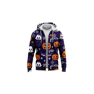 เสื้อฮู้ดซิปผู้ชายแบบหนาพิมพ์ลาย 3 มิติ ดีไซน์ใหม่ปี 2026 ขายส่งสำหรับฤดูใบไม้ร่วง - Product Image 1