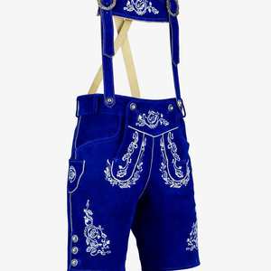 Lederhosen bleus de qualité supérieure pour hommes, tailles européennes 46 à 60 - Product Image 1