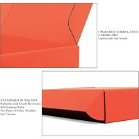 Boîte d'expédition de luxe réutilisable en carton ondulé enduit, matériaux recyclés, pelliculage mat, doublure en éponge, gaufrage personnalisable