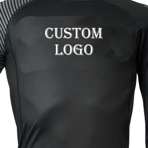 Rashguards noirs sur mesure, rashguards asiatiques grande taille, rashguard une pièce pour femmes et hommes - Product Image 6