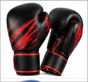 Gants de boxe noirs et rouges, gants d'entraînement Muay Thai, gants de combat en cuir PU pour la pratique du combat en salle de sport - Product Image 6