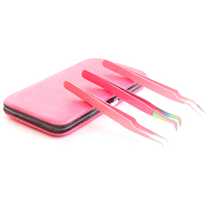 Wholesale Professional Stainless Steel Eyelash Extension Tweezers Magnetic <b>Case</b> Packing Brand Name Under Your Expert Series - Product Image 5