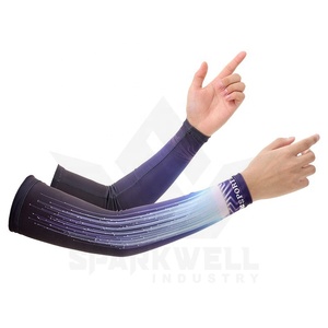 Manches de compression unisexes, protection UV, rafraîchissantes, respirantes, extensibles, longues, pour la course à pied, le cyclisme, le fitness en plein air - Product Image 3