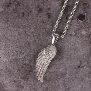 Bijoux Hip Hop européens et américains, pendentif aile d'ange, bijoux rétro, collier aile de couple pour femmes et hommes, cadeaux délicats - Product Image 5