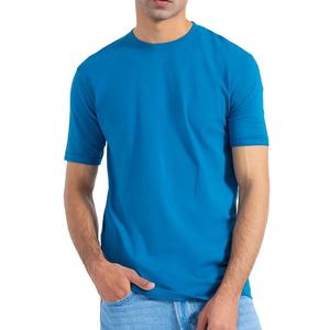 เสื้อยืดผู้ชายทรงหลวมแบบใหม่ ดีไซน์สั่งทำพิเศษ ผ้า Worsted สำหรับใส่เป็นทางการ พร้อมโลโก้ด้านหน้า ป้องกันการเป็นขุย - Product Image 3