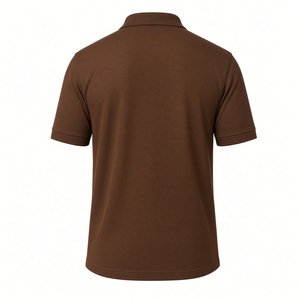 Camiseta Polo Iota Phi Theta Marrón Dryblend para Hombre, Manga Corta, Bordada, Casual, Transpirable, de Alto Rendimiento - Product Image 4