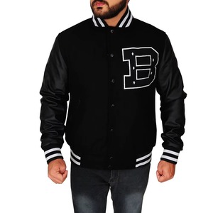 2026 Hot Selling <b>Red</b> <b>Wool</b> Stand Collar Front Logo Men's 100% High Quality Winter Heated Varsity Jacket Low MOQ Jacket - Product Image 1
