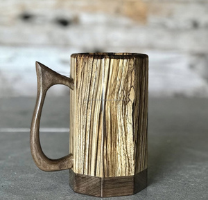 แก้วไม้ทำด้วยมือเป็นมิตรต่อสิ่งแวดล้อมสั่งเป็นจำนวนมากงานไม้ปรับแต่งได้ - Product Image 1