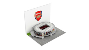 Ar.se.nal Football Stadium 3D Pop-Up Greeting Card Digital Printing <b>Gloss</b> Lamination Gift - Product Image 4
